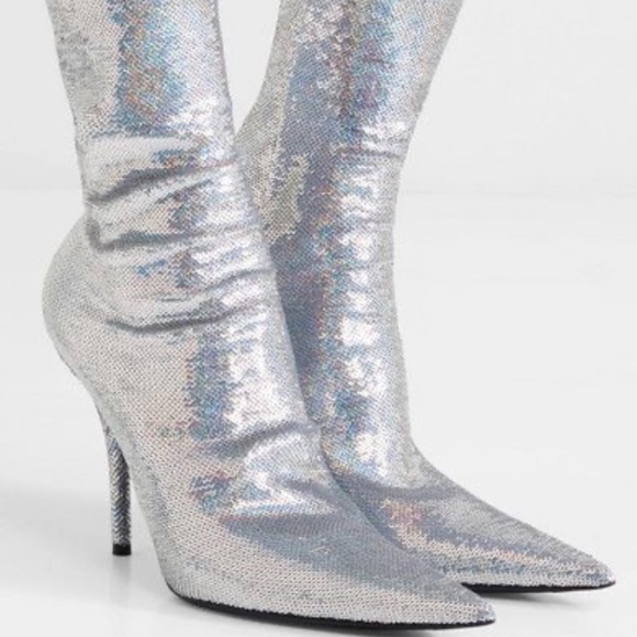Balenciaga Shoes - RARE! Balenciaga Sequin Knife boots